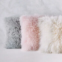 Mongolian Pillow 22" - White -VibeDecor Store 040025201 4 20518.1690268279.386.513