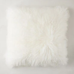 Mongolian Pillow 22" - White -VibeDecor Store 040025201 06848.1690268278.386.513