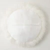 Mongolian Round Pillow 18" - White -VibeDecor Store 040025300 1 34640.1690279532.386.513