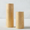 Shimmer Beaded Pillar Candle - Champagne -VibeDecor Store 221657861 73883.1690297821.386.513