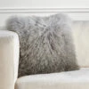 Ombre Mongolian Pillow 22" - Grey/Charcoal -VibeDecor Store 940159915 1 53683.1690271934.386.513 1