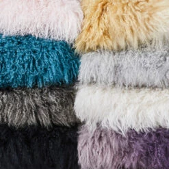 Ombre Mongolian Pillow 22" - Grey/Charcoal -VibeDecor Store 940159915 4 46029.1690271935.386.513