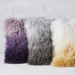 Ombre Mongolian Pillow 22" - White/Gold -VibeDecor Store 940159916 3 29042.1690271937.386.513 1