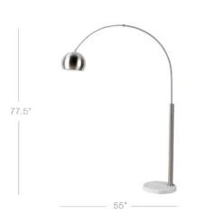 Orson Floor Lamp - Nickel 9 Orson Floor Lamp - Nickel -VibeDecor Store webimage 021165088 DIM