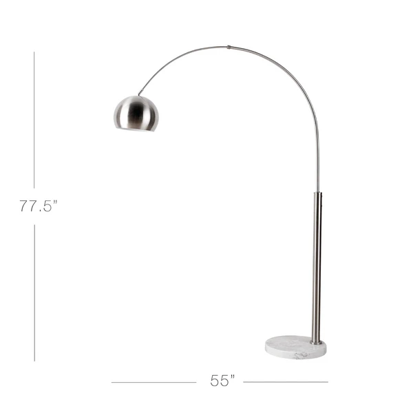 Orson Floor Lamp - Nickel 6 Orson Floor Lamp - Nickel - Image 4