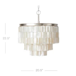 Capiz Chandelier -VibeDecor Store webimage 022206394 DIM