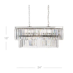 Luxe Linear Chandelier -VibeDecor Store webimage 022223127 DIM
