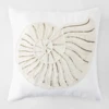 Artisanal Shell Pillow 20" - Pearl -VibeDecor Store webimage 040175847 1