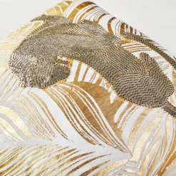 Mosaic Jaguar Pillow 20" - Gold -VibeDecor Store webimage 040175849 DTL 1