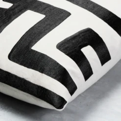 Nikki Chu - Mandala Pillow 22" - Black -VibeDecor Store webimage 040249726 DTL 1