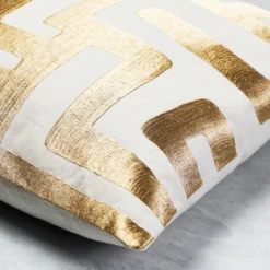 Nikki Chu - Mandala Pillow 22" - Gold -VibeDecor Store webimage 040249727 DTL