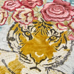 Jungle Queen Pillow 22" - Cerulean -VibeDecor Store webimage 040266356 DTL2 1