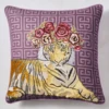 Jungle Queen Pillow 22" - Aubergine -VibeDecor Store webimage 040266358 1