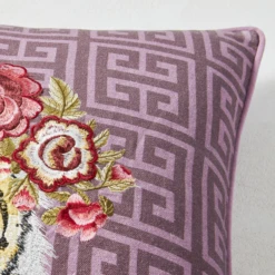 Jungle Queen Pillow 22" - Aubergine -VibeDecor Store webimage 040266358 DTL2 1