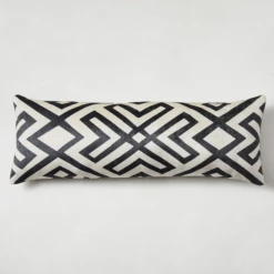 Nikki Chu - Kenya Lumbar Pillow - Charcoal -VibeDecor Store webimage 040287851 ALT