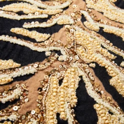 Eliza Pillow 20" - Black/Gold -VibeDecor Store webimage 040412990 DTL2 1