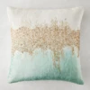Joie De Vivre Pillow 22" - Aqua -VibeDecor Store webimage 040855655