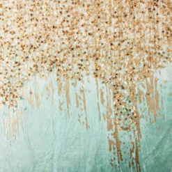 Joie De Vivre Pillow 22" - Aqua -VibeDecor Store webimage 040855655 DTL