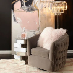 Mongolian Pillow 22" - Blush -VibeDecor Store webimage 040936538 rv2 jpg