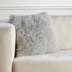 Mongolian Pillow 22" - Steel -VibeDecor Store webimage 040988404 1 jpg