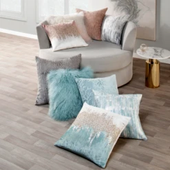 Joie De Vivre Pillow 22" - Blush -VibeDecor Store webimage 040988407a rv2 jpg