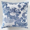 Dragon Pillow 22" - Sapphire -VibeDecor Store webimage 042119637