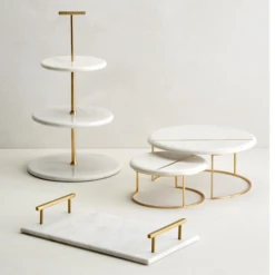 Marble Nesting Trays - Set Of 2 -VibeDecor Store webimage 067651237 2 jpg