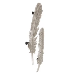 Feather Wall Decor - Set Of 2 -VibeDecor Store webimage 162113616 1 jpg
