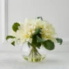 Dahlia In Glass - White -VibeDecor Store webimage 168122097 jpg 1