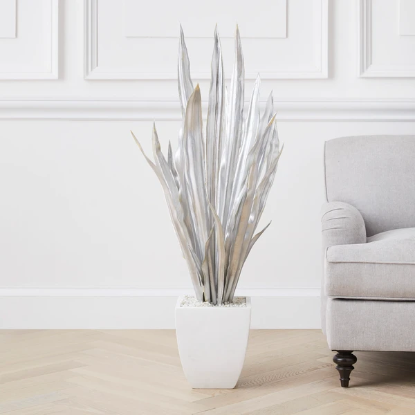 Faux Potted Sansevieria 4 Faux Potted Sansevieria - Image 2