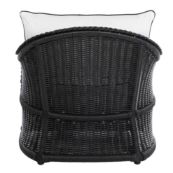 Emilia Ebony Lounge Chair - White/Black -VibeDecor Store webimage 605808992 ALT3