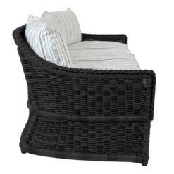 Emilia Ebony Sofa - Linen Indigo Stripe -VibeDecor Store webimage 605809482 ALT2