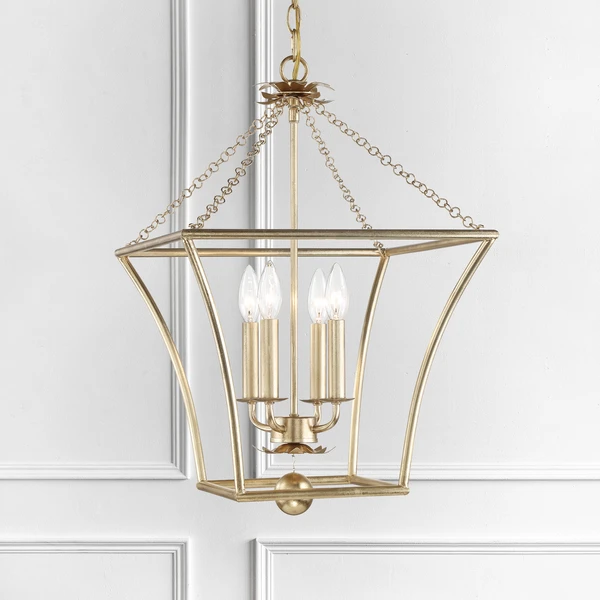 Pagoda Chandelier - Antique Gold 3 Pagoda Chandelier - Antique Gold