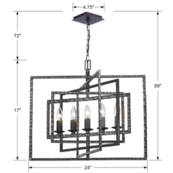 Knix 5 Light Chandelier 11 Knix 5 Light Chandelier -VibeDecor Store webimage 612206363 4 jpg