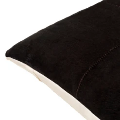 Carson Hair On Hide Pillow 20" - Black -VibeDecor Store webimage 620100506 DTL2 1