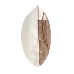 Cormack Lumbar Pillow - Taupe/Gold -VibeDecor Store webimage 620391597 side