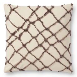 Iggy Pillow 18" - Ivory/Black -VibeDecor Store webimage 620551354 SIL