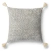 Felicity Pillow 22" - Light Grey -VibeDecor Store webimage 620551370 1