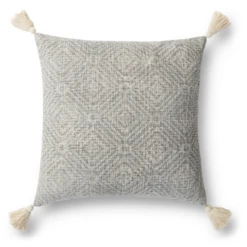 Felicity Pillow 22" - Light Grey