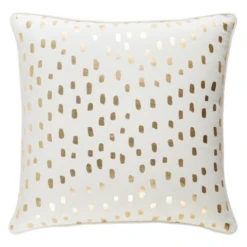 Addison Pillow 18" - Ivory/Gold -VibeDecor Store webimage 620721125 SIL 1