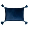 Velvet Tassle Lumbar Pillow - Navy -VibeDecor Store webimage 620721128 SIL