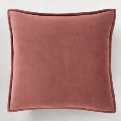 Velvet Pillow 20" - Brick Red