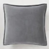 Velvet Pillow 20" - Charcoal -VibeDecor Store webimage 620721134 1