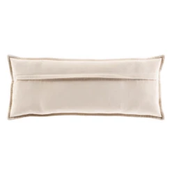 Long Velvet Lumbar Pillow - Light Beige -VibeDecor Store webimage 620721144 ALT