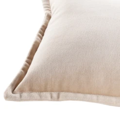 Long Velvet Lumbar Pillow - Light Beige -VibeDecor Store webimage 620721144 DTL2