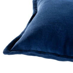 Long Velvet Lumbar Pillow - Navy -VibeDecor Store webimage 620721145 DTL2