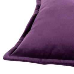Long Velvet Lumbar Pillow - Dark Plum -VibeDecor Store webimage 620721147 DTL2