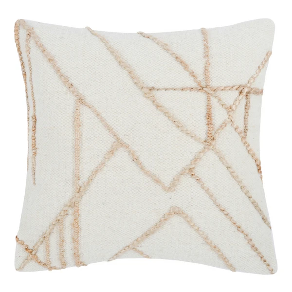 Juni Pillow 22" - Ivory/Natural 3 Juni Pillow 22" - Ivory/Natural