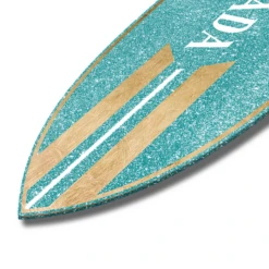 Aqua And Gold Milan Surfboard -VibeDecor Store webimage 630428193 DTL